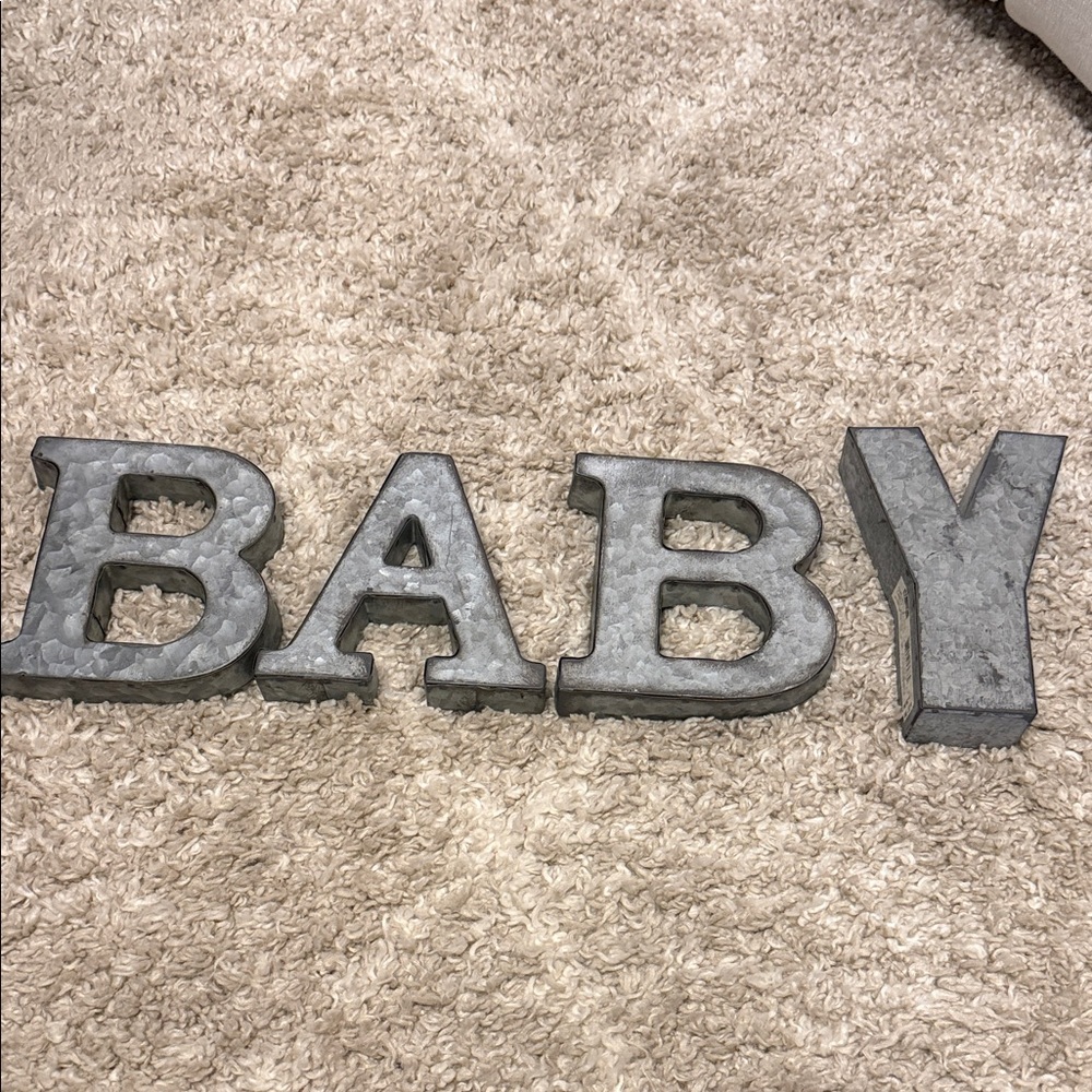 Metallic BABY Decorative Letters